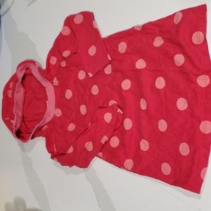 Old Navy Red Pink Hooded Dress Tunic Size 3T with Pockets